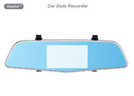 4.3 इंच एचडीएमआई कार डाटा रिकॉर्डर डबल कैमरा वापस आईना के साथ