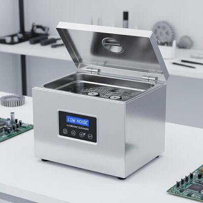 विभिन्न उद्योगों में सफाई के लिए डिज़ाइन किया गया स्टेनलेस स्टील टैंक सहित कम शोर स्तर वाला टेबलटॉप अल्ट्रासोनिक क्लीनर