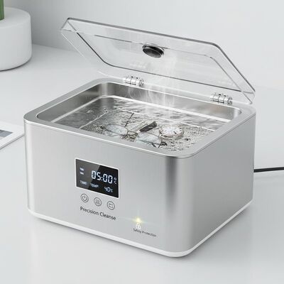 सटीक उपकरणों के लिए सफाई प्रदान करने वाली सुरक्षा सुरक्षा और स्टेनलेस स्टील टैंक वाली टेबल टॉप अल्ट्रासोनिक क्लीनर